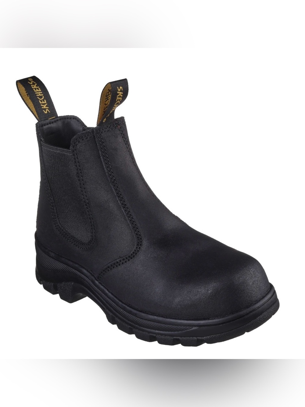 Skechers Women’s Black Slip-On Work Boot Size 6